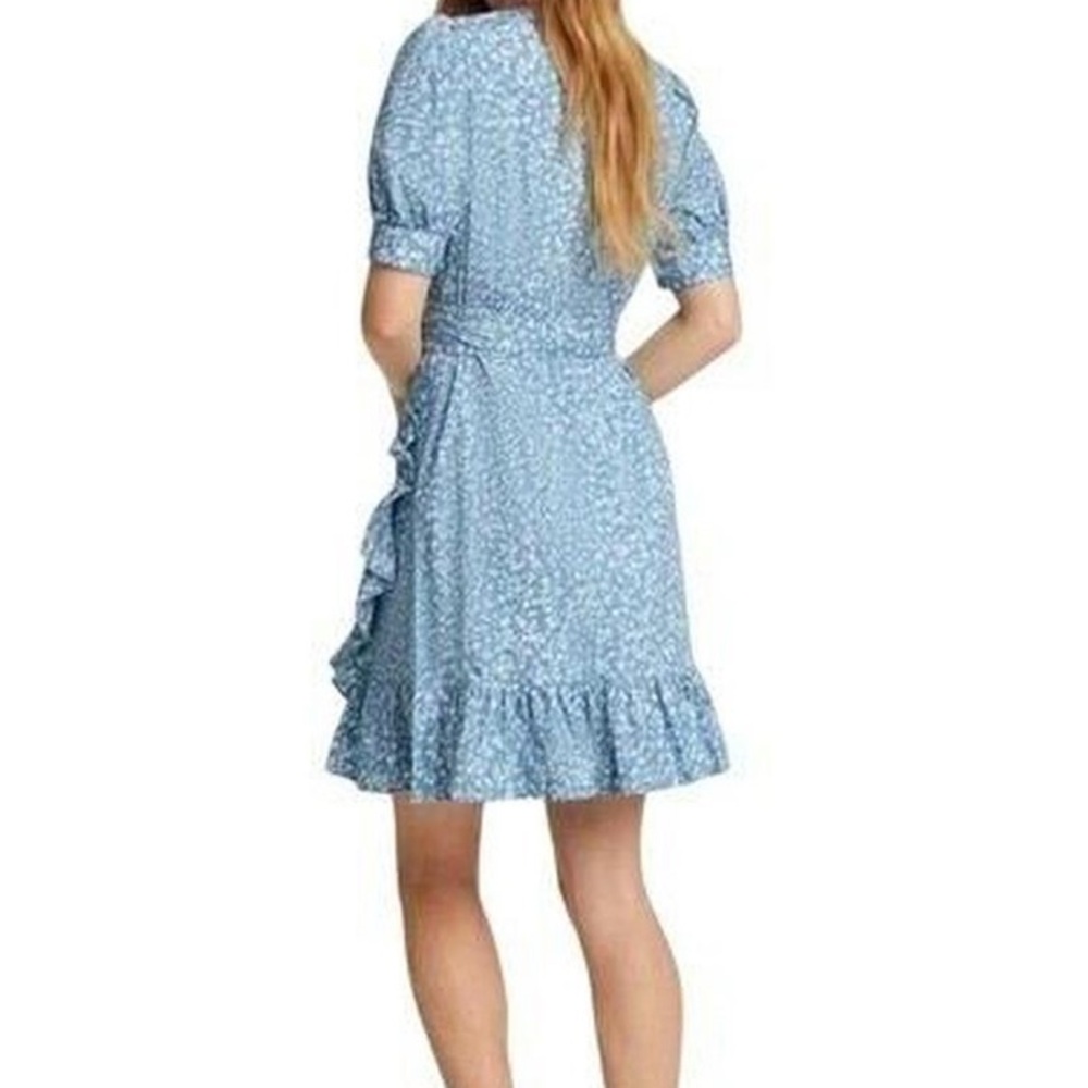 Draper James Blue Ruffled Wrap Sundress - Picture 2 of 5